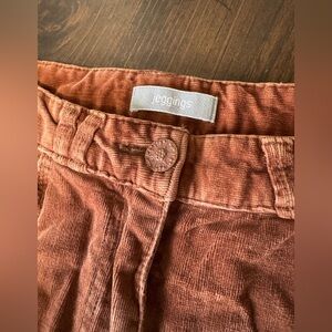 Rust Corduroy Jeggings